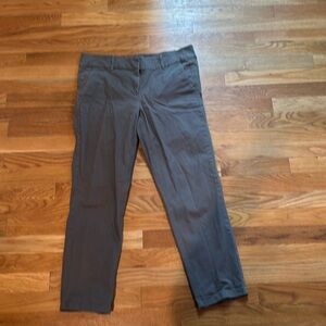 Charcoal grey modern chino crop size 8 loft pant